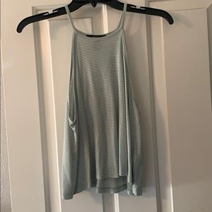 Forever 21 striped crop tank top